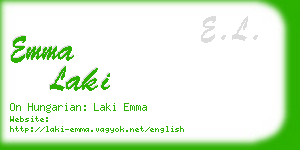 emma laki business card